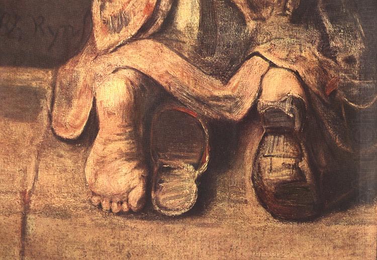 REMBRANDT Harmenszoon van Rijn The Return of the Prodigal Son (detail) china oil painting image